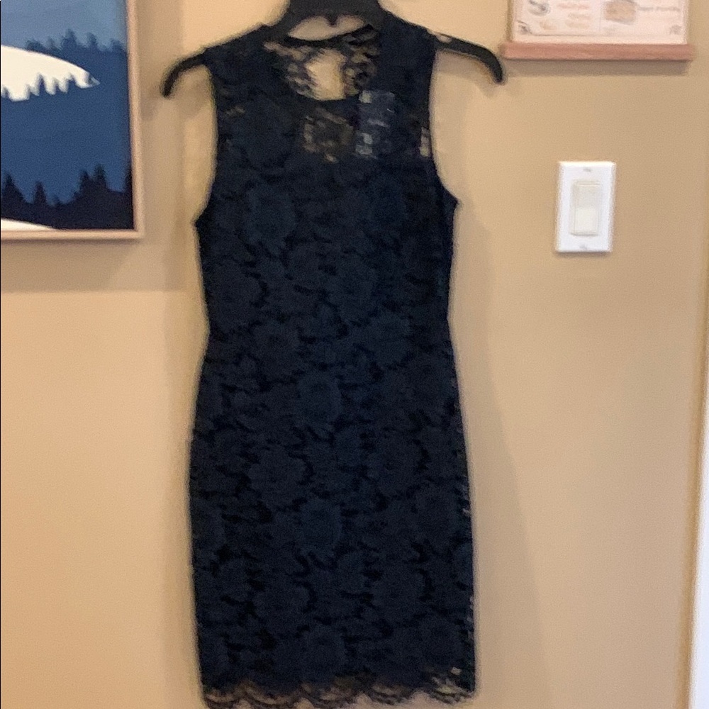 Banana Republic Elegant Black Lace Dress new with tags size 0P